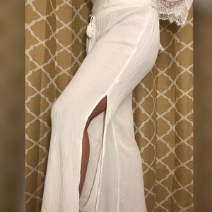 New York & Company white drawstring pants